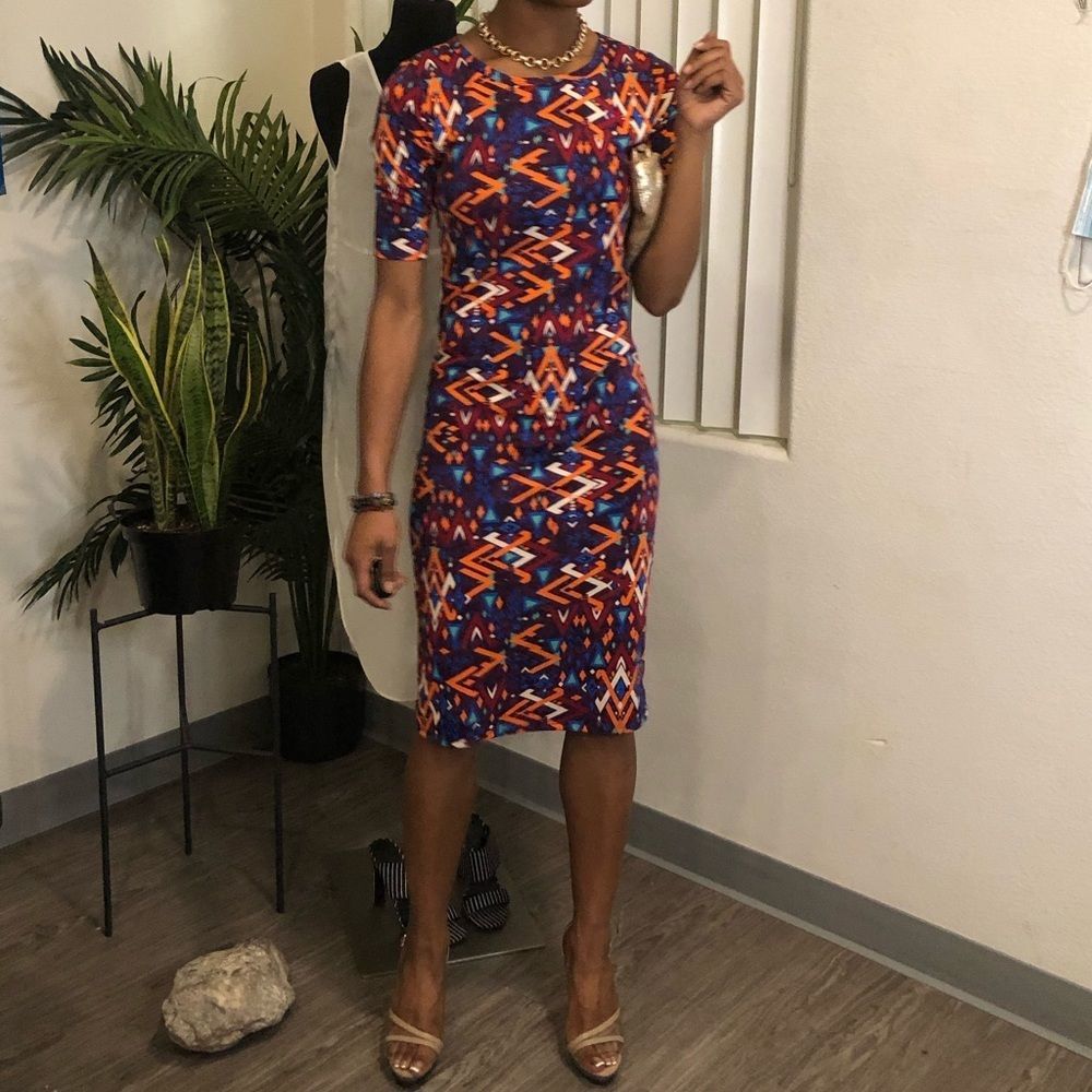 Lula Rue Aztec Print NWT Dress - Picture 6 of 14